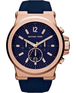 Michael Kors Runway Blue Dial Rose GoldTone Mens Watch MK7065  Watches  of America